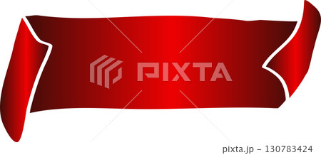 Red price tag ribbon and banner Red price tag ribbon and banner 130783424