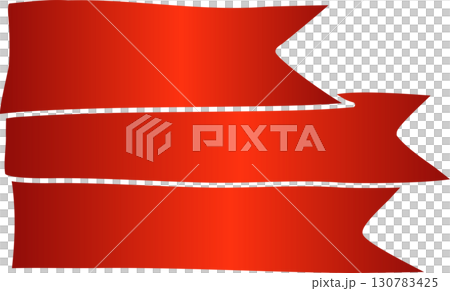 Red price tag ribbon and banner Red price tag ribbon and banner 130783425