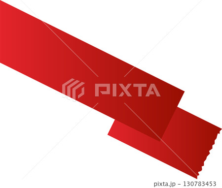 Red price tag ribbon and banner 130783453