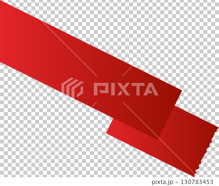 Red price tag ribbon and banner 130783453