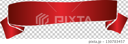 Red price tag ribbon and banner 130783457