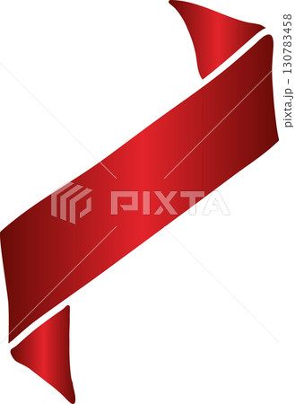 Red price tag ribbon and banner Red price tag ribbon and banner 130783458