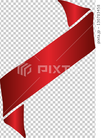 Red price tag ribbon and banner Red price tag ribbon and banner 130783458