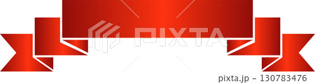 Red price tag ribbon and banner 130783476