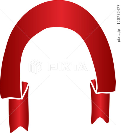 Red price tag ribbon and banner Red price tag ribbon and banner 130783477