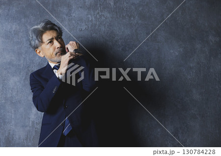 グレイヘアのビジネスマン グレイヘアのビジネスマン 130784228
