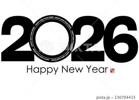 2026年午年年賀状 130784415