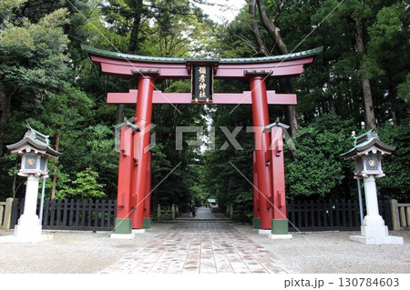 弥彦神社の鳥居　越後一宮　新潟県 130784603