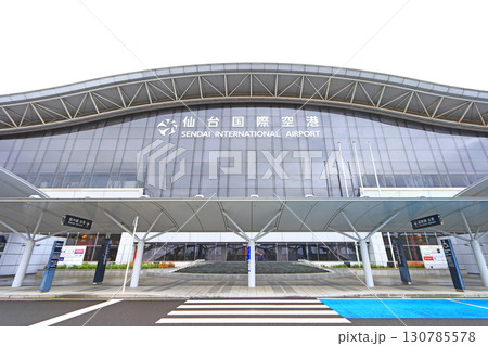 宮城県名取市、岩沼市、仙台国際空港の風景 130785578