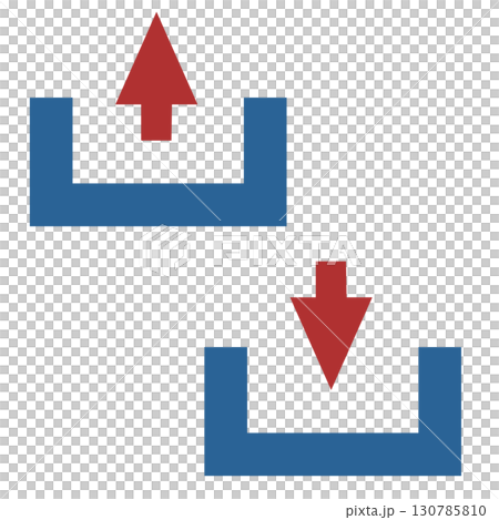 上傳和下載圖標 130785810