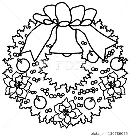 クリスマスリース 130786056
