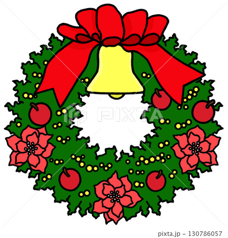 クリスマスリース 130786057