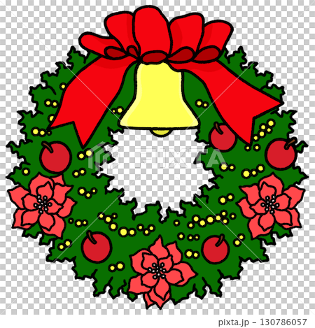 クリスマスリース 130786057