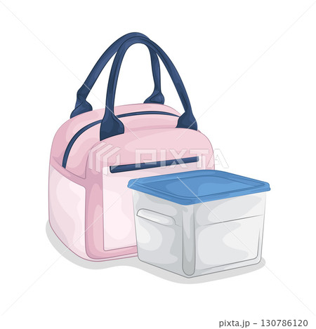 Illustration of Food Container Illustration of Food Container 130786120