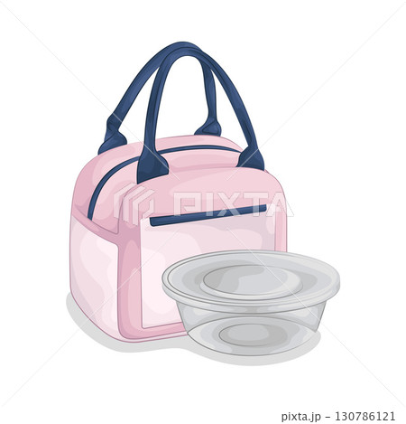 Illustration of Food Container Illustration of Food Container 130786121