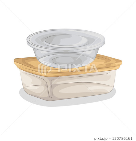 Illustration of Food Container Illustration of Food Container 130786161