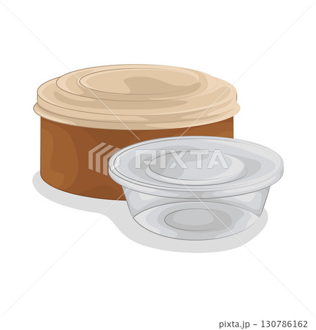 Illustration of Food Container 130786162