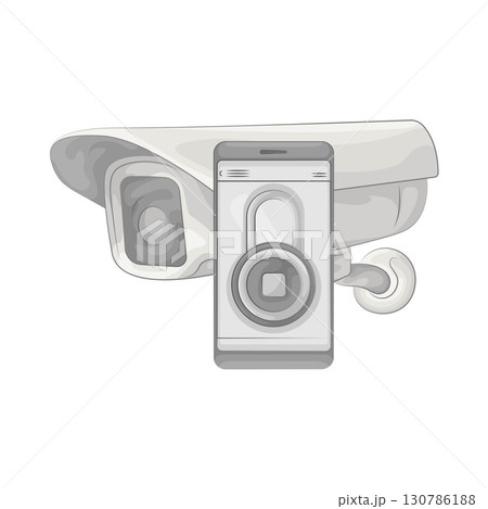 Illustration of CCTV Illustration of CCTV 130786188