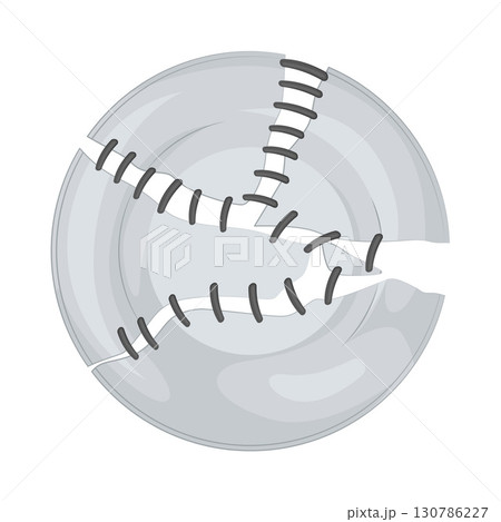 Illustration of Broken plate Illustration of Broken plate 130786227