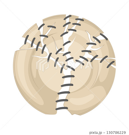 Illustration of Broken plate  130786229