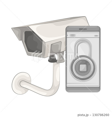 Illustration of CCTV Illustration of CCTV 130786260