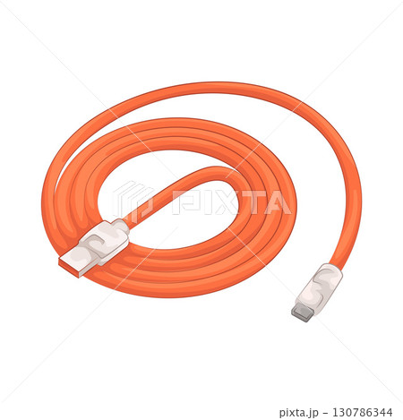 Illustration of Cable Connector Illustration of Cable Connector 130786344