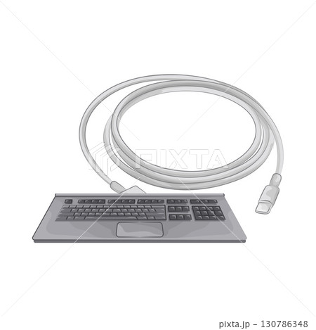 Illustration of Cable Connector Illustration of Cable Connector 130786348