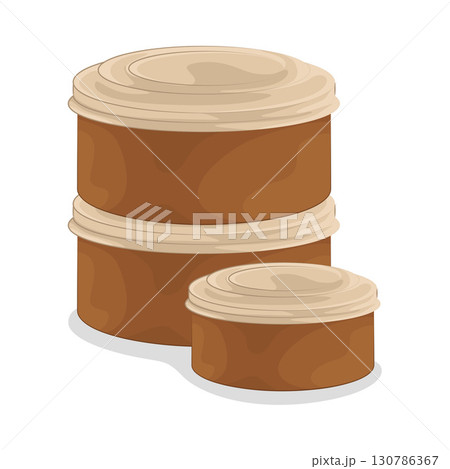 Illustration of Food Container 130786367