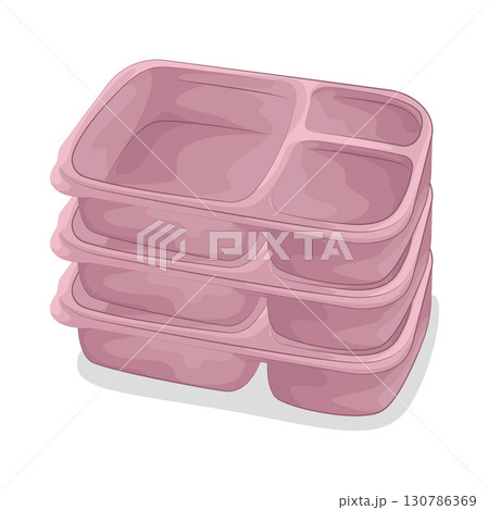 Illustration of Food Container Illustration of Food Container 130786369
