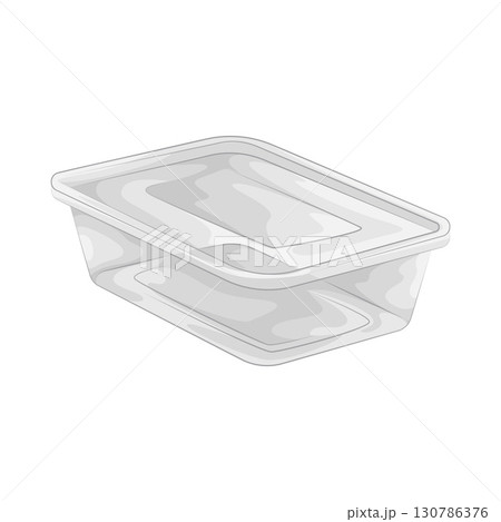 Illustration of Food Container Illustration of Food Container 130786376