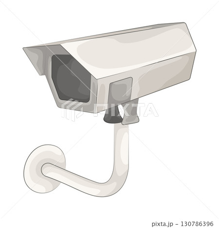 Illustration of CCTV Illustration of CCTV 130786396