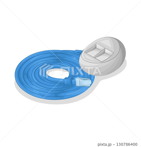 Illustration of Cable Connector Illustration of Cable Connector 130786400