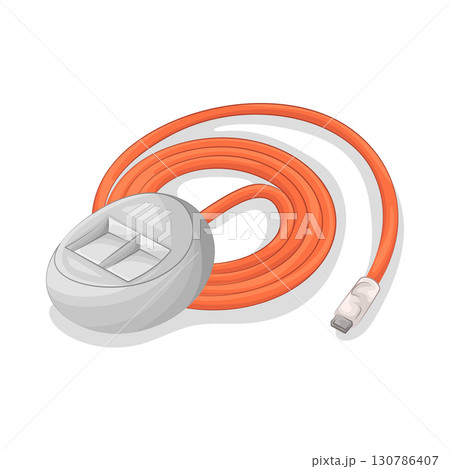 Illustration of Cable Connector  130786407
