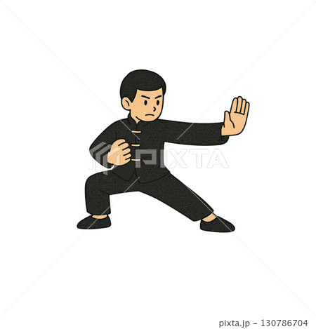 太極拳のカラーアイコン、素材、背景なし、イラスト、資料作り、拳法 太極拳のカラーアイコン、素材、背景なし、イラスト、資料作り、拳法 130786704