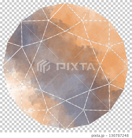 鋯石切割寶石材料橙色和黑色 130787248