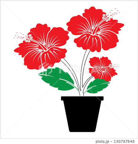 blooming flowers with leaves blooming flowers with leaves 130787648