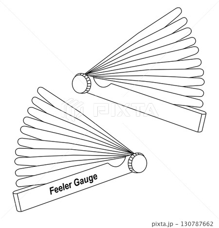 Feeler Gauge icon vector 130787662
