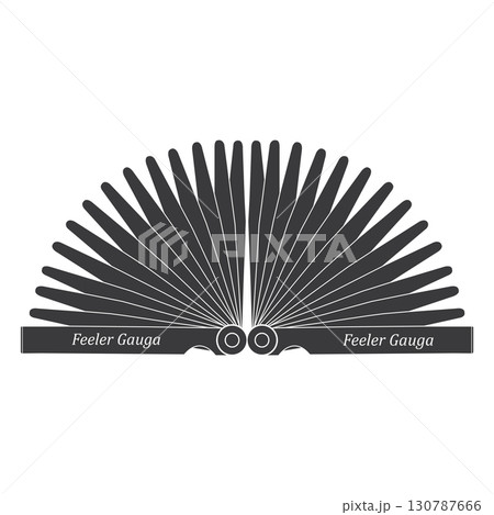 Feeler Gauge icon vector Feeler Gauge icon vector 130787666