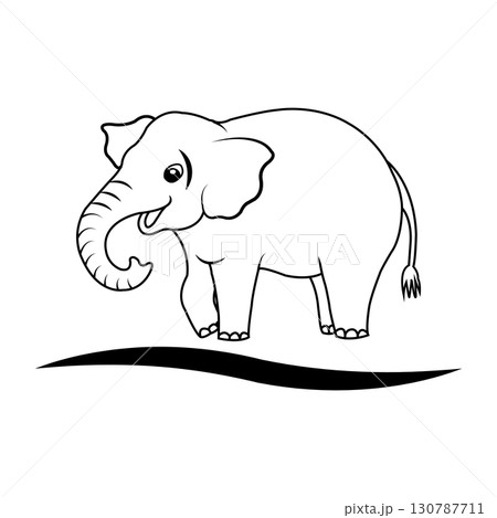 elephant icon design 130787711