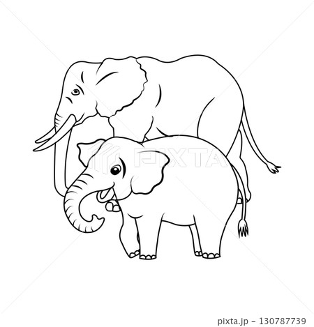 elephant icon design 130787739
