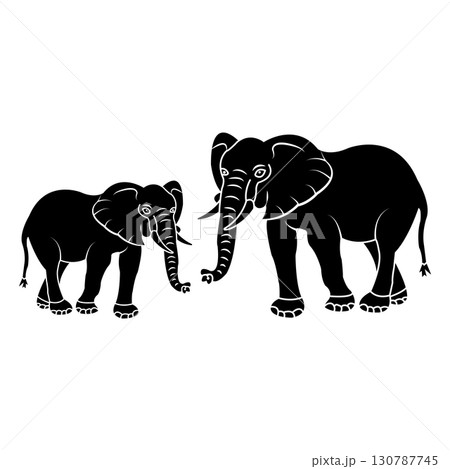 elephant icon design elephant icon design 130787745