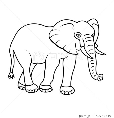 elephant icon design 130787749
