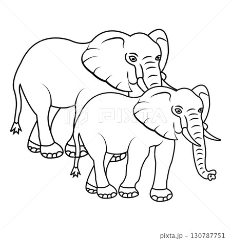 elephant icon design 130787751