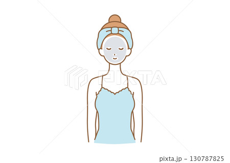 スキンケアをする女性 130787825