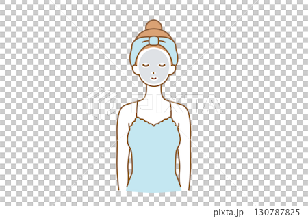 スキンケアをする女性 130787825
