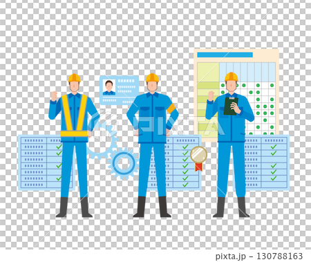 資格を保有している作業者 資格を保有している作業者 130788163