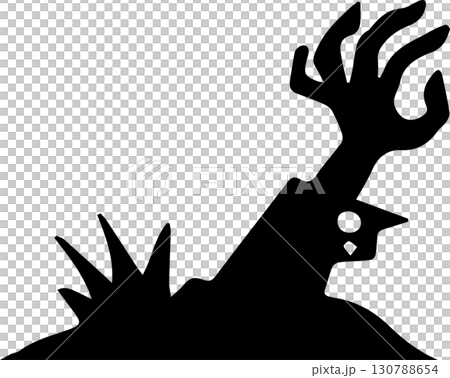 The Ghost hand for Halloween or holiday conceptのイラスト素材 [130788654] - PIXTA