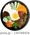 Korean food bibimbub  130788928