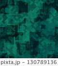 Seamless vector pattern. Emerald green malachite colors overlap tiles. 130789136