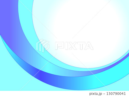 青い曲線の背景 130790041